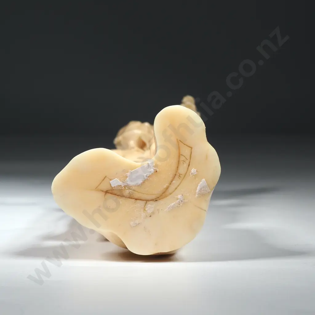Vintage Ivory Figure Of A Fisherman Image 1++