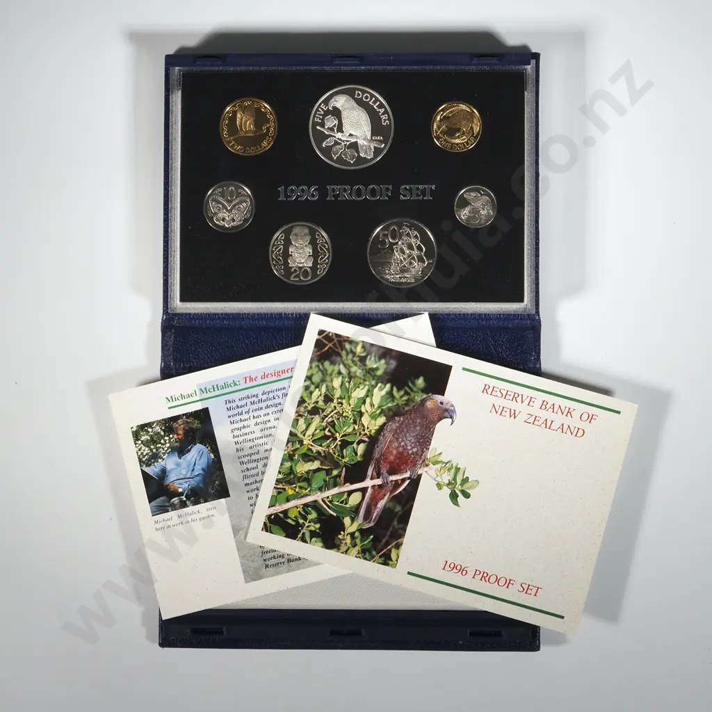 1996 New Zealand Proof Coin Set  Image 1++