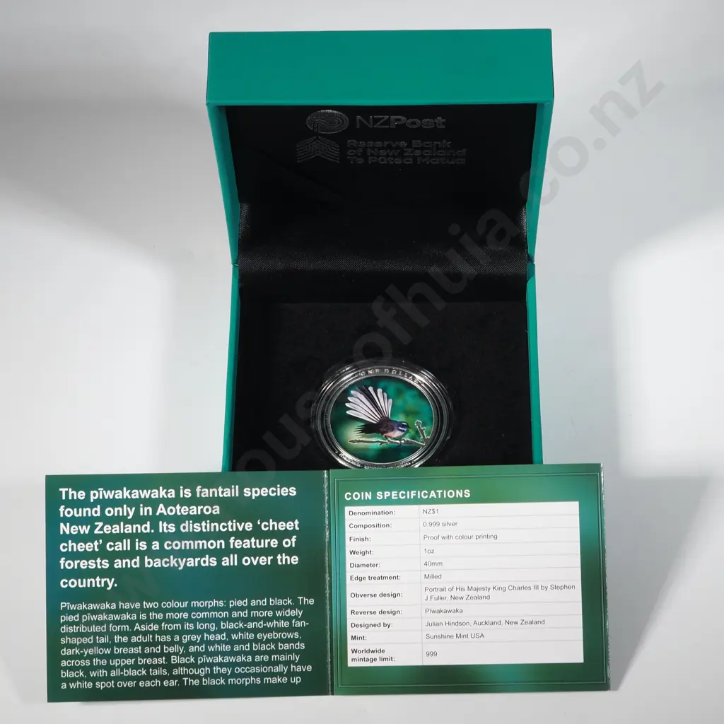 2023 Piwakawaka 1 Ounce Silver Proof Coin Image 1++