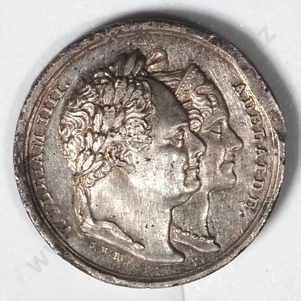 1832 United Kingdom Silver Medalette - Whom God Preserve Image 1++