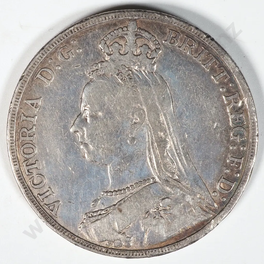 1889 United Kingdom Silver Crown  Image 1++