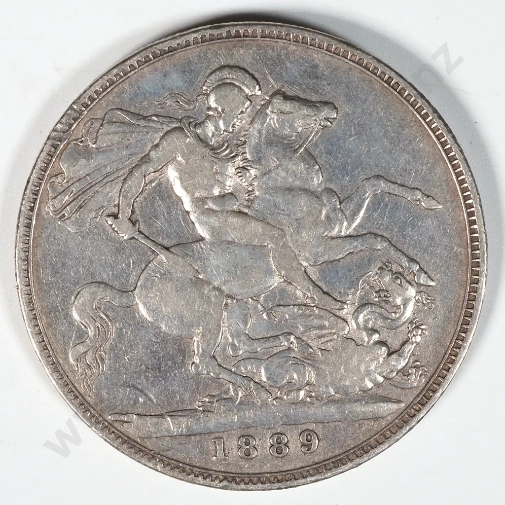 1889 United Kingdom Silver Crown  Image 1++