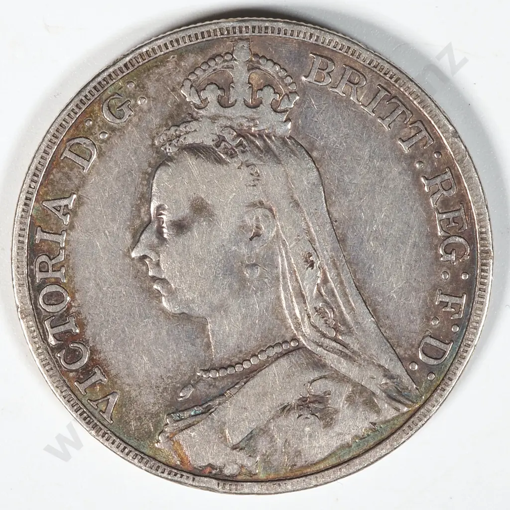 1889 United Kingdom Silver Crown  Image 1++