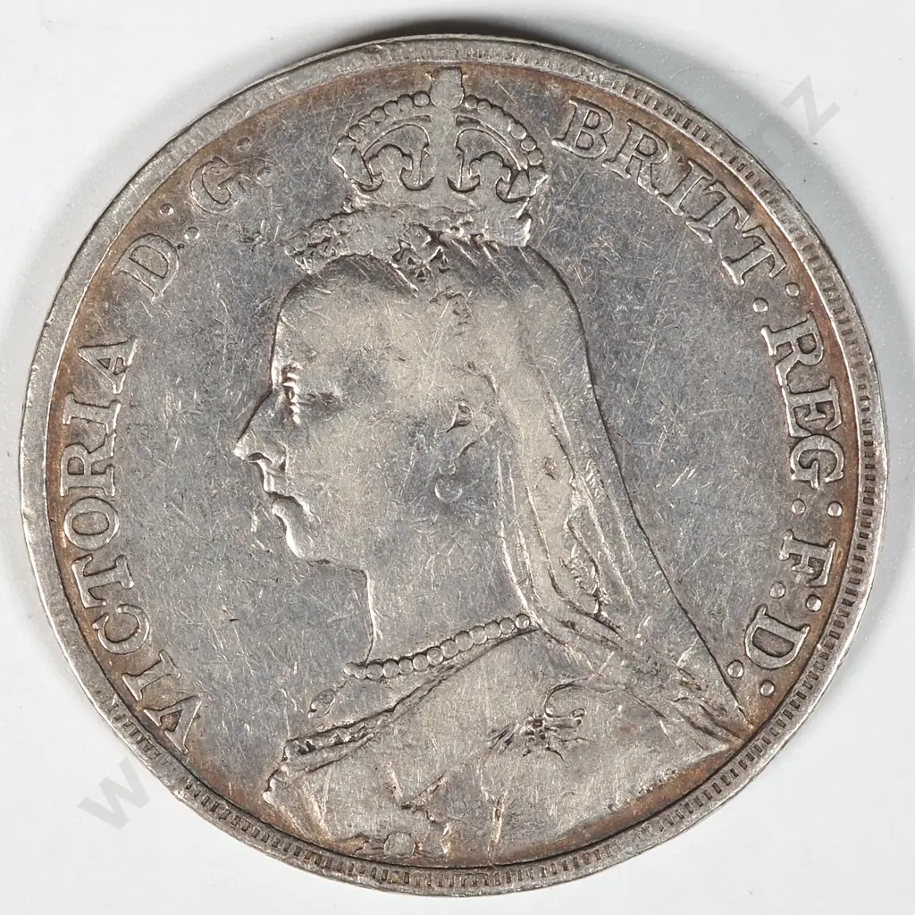 1889 United Kingdom Silver Crown  Image 1++