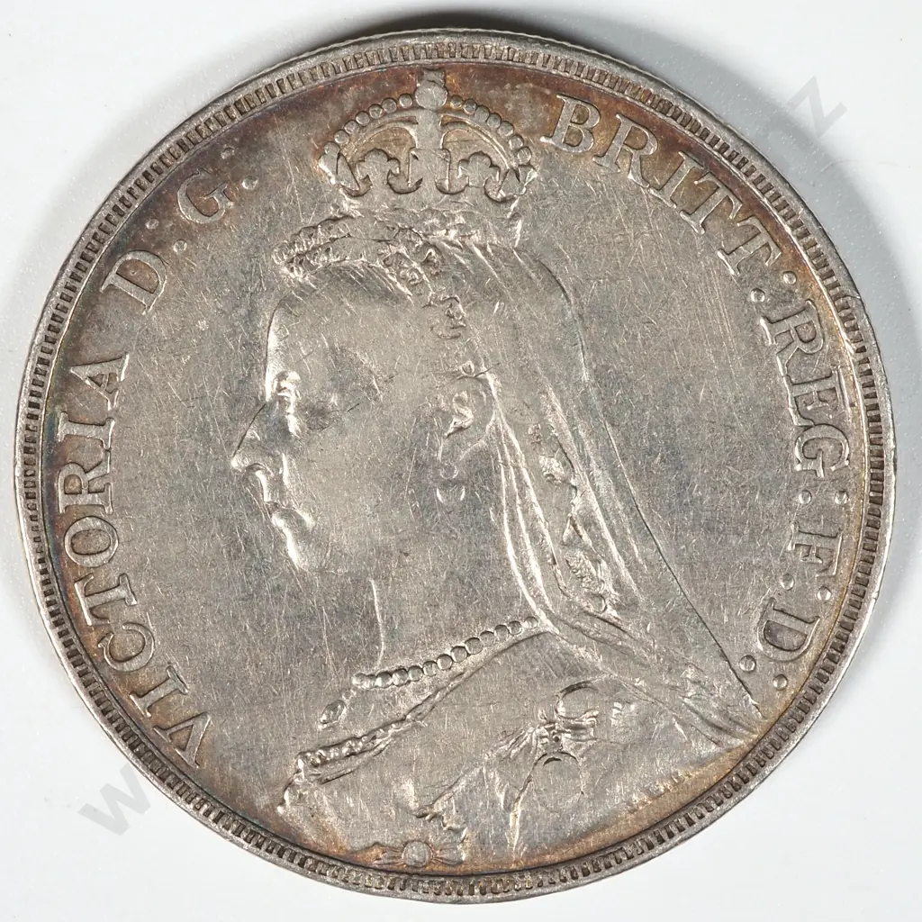 1890 United Kingdom Silver Crown  Image 1++