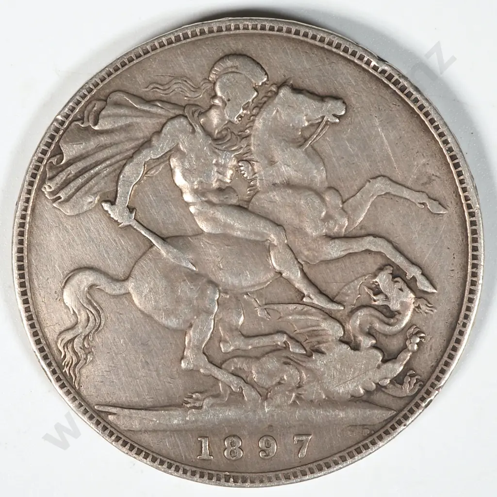 1897 United Kingdom LX Crown  Image 1++