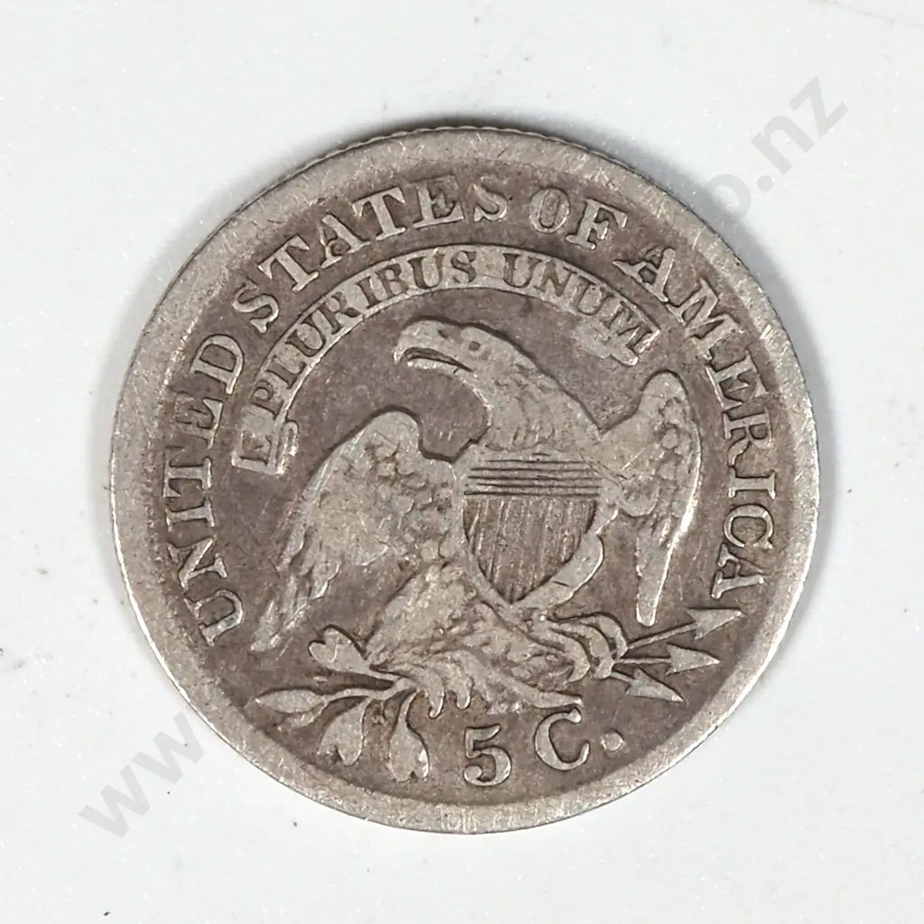 1837 United States of America 5 Cent Coin Image 1++