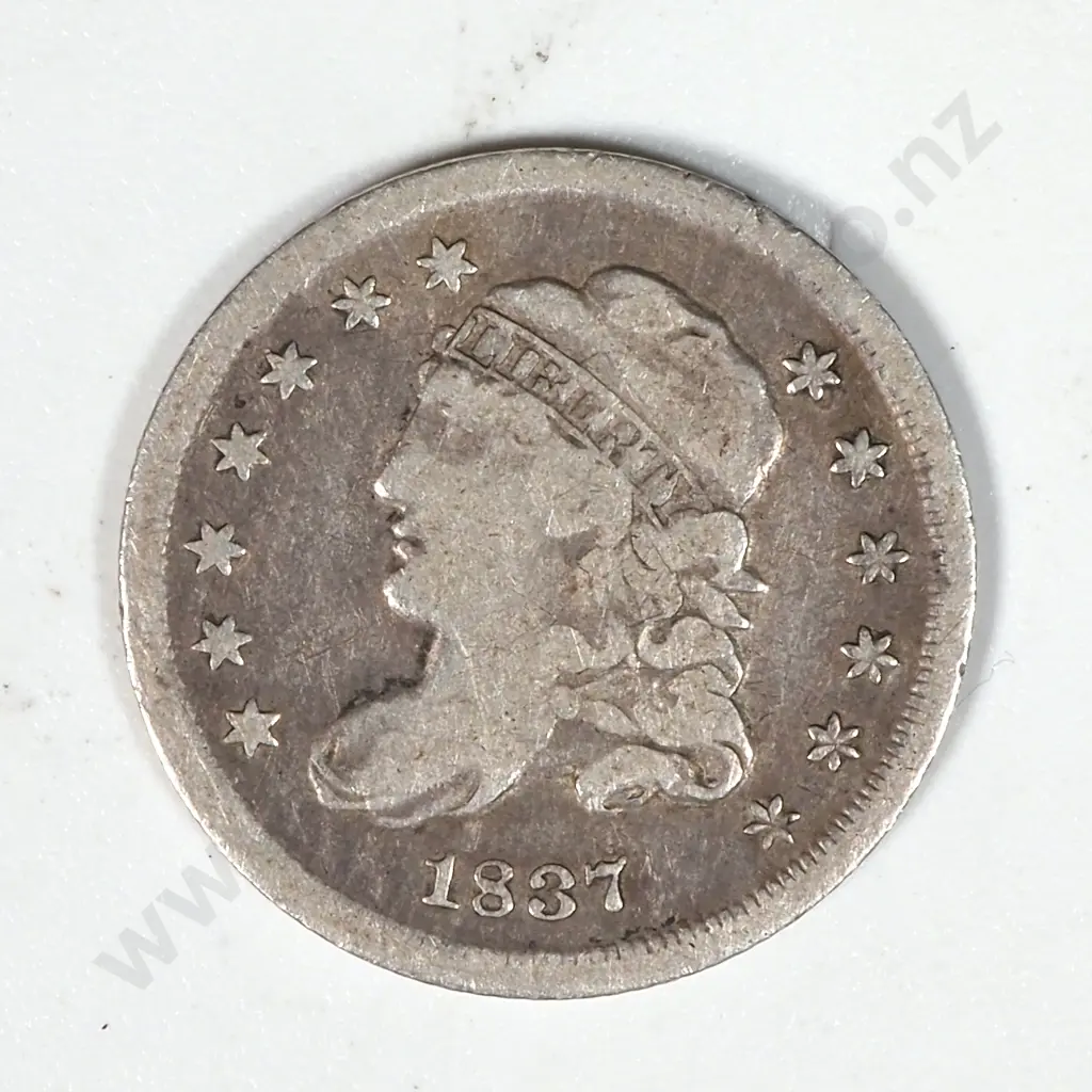 1837 United States of America 5 Cent Coin Image 1++