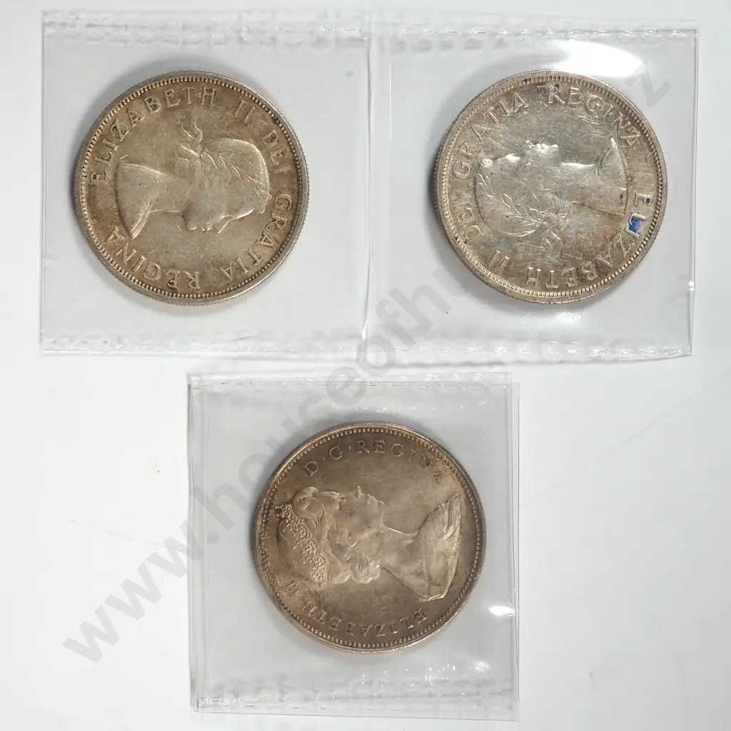 Two 1958 & 1966 Canada Silver Dollars  Image 1++