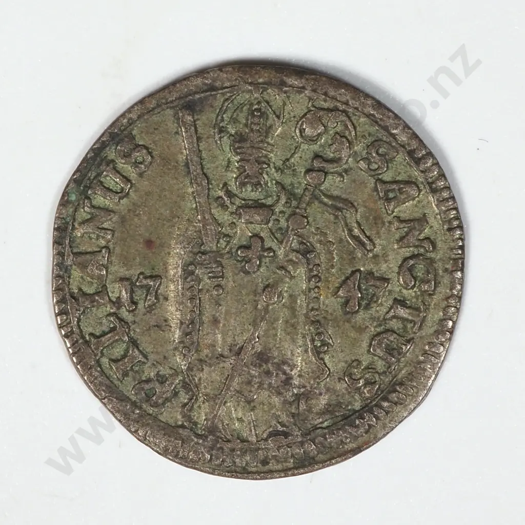 1747 One Shilling Anselm Francis of Ingelheim Coin  Image 1++