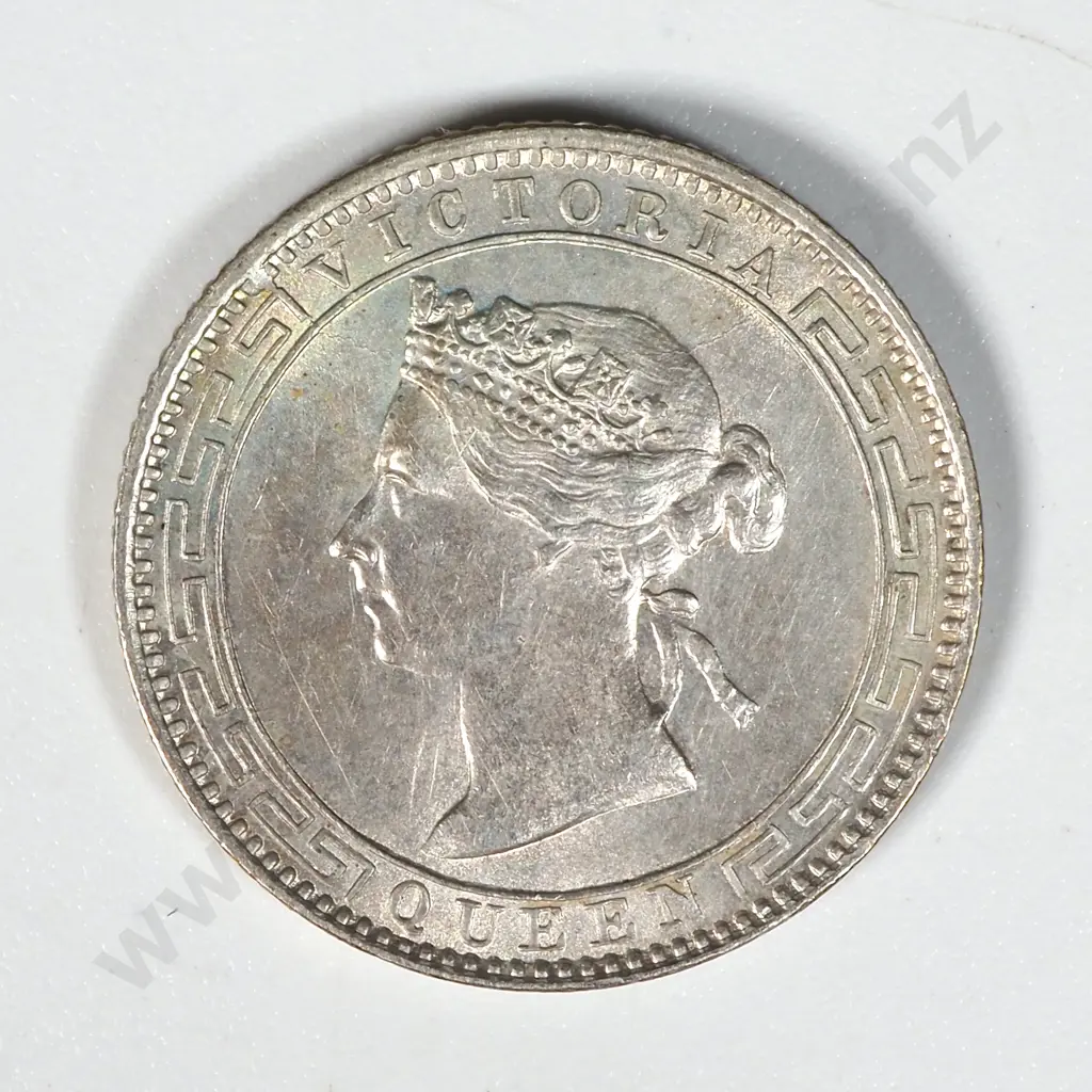 1893 Ceylon 25 Cents Coin - AUNC  Image 1++