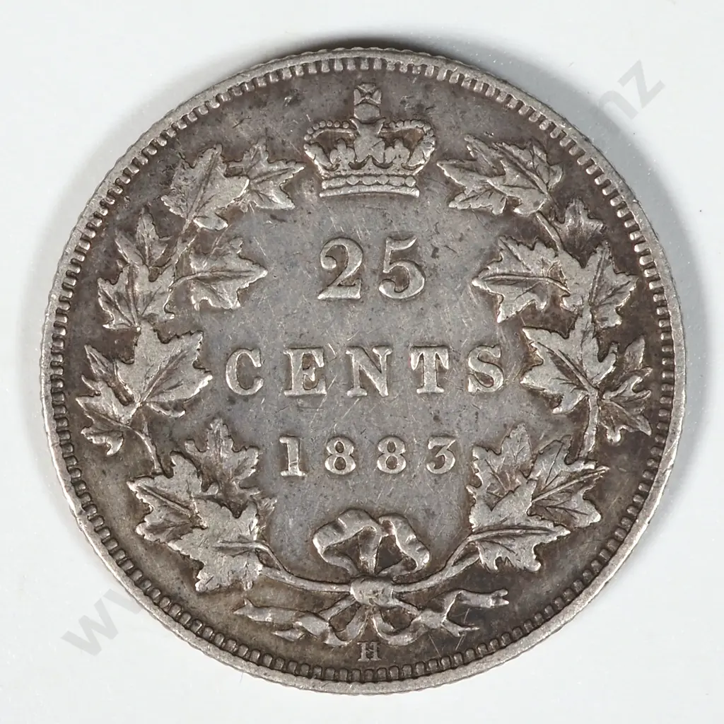 1883 Canada 25 Cent Coin  Image 1++