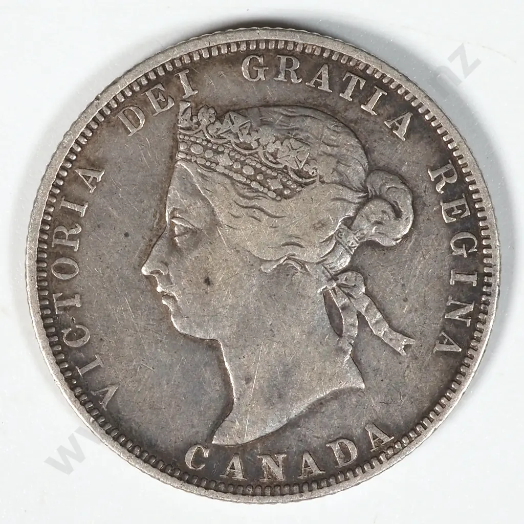 1883 Canada 25 Cent Coin  Image 1++