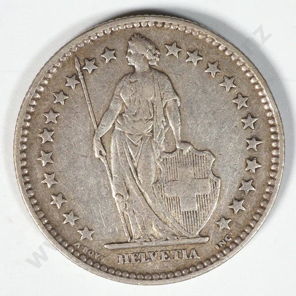 1914 French Two Francs  Image 1++