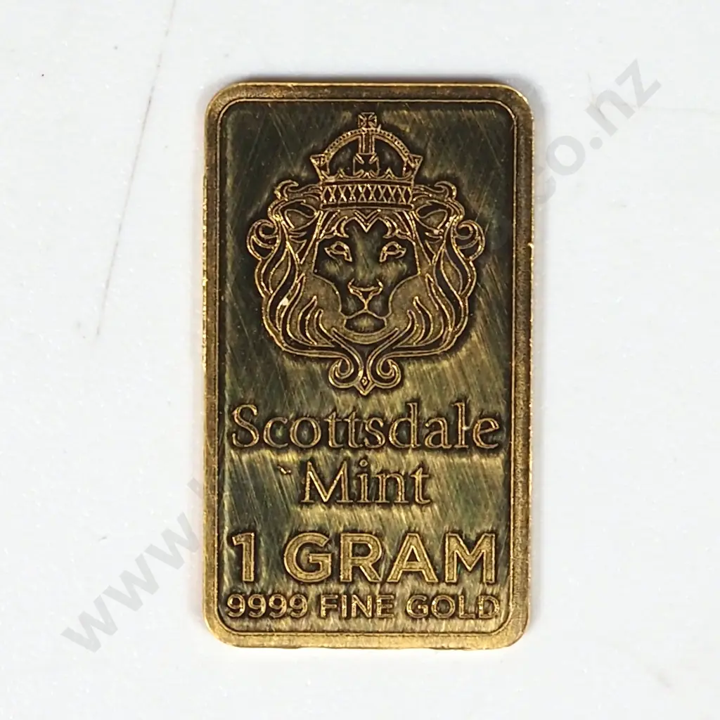 Scottsdale 1 Gram Pure Gold Bar  Image 1++
