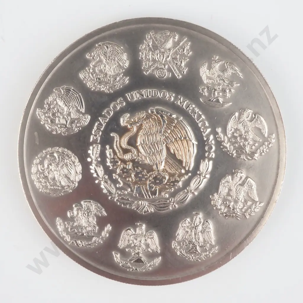 2002 Mexico 5 Ounce Silver Libertad Coin (Scarce Date) Image 1++