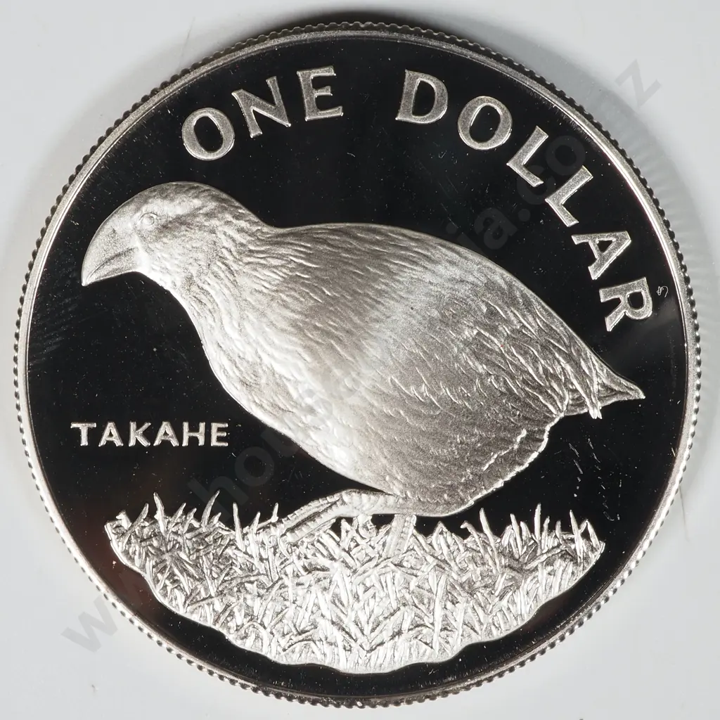 1982 New Zealand Silver One Dollar Proof Coin - Uncased  Image 1++