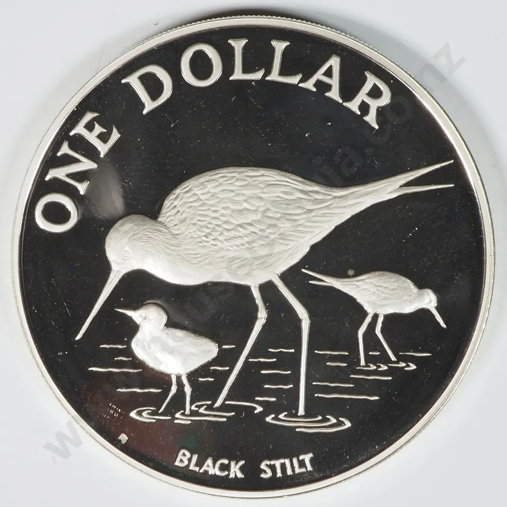 1985 New Zealand Silver One Dollar Proof Coin - Uncased  Image 1++