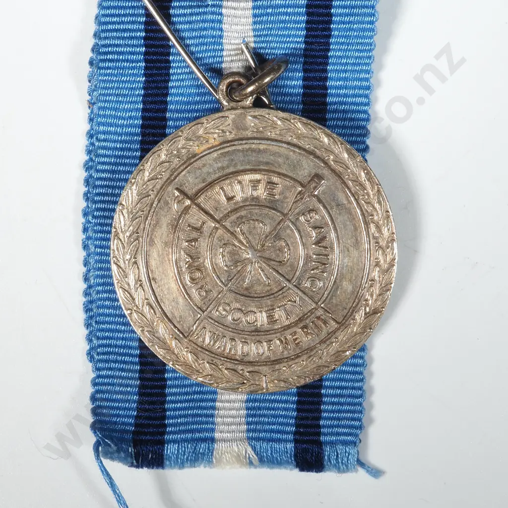 Royal Life Saving Medal in sterling Silver to A Craig 1957: 21 Grams Total Weight  Image 1++