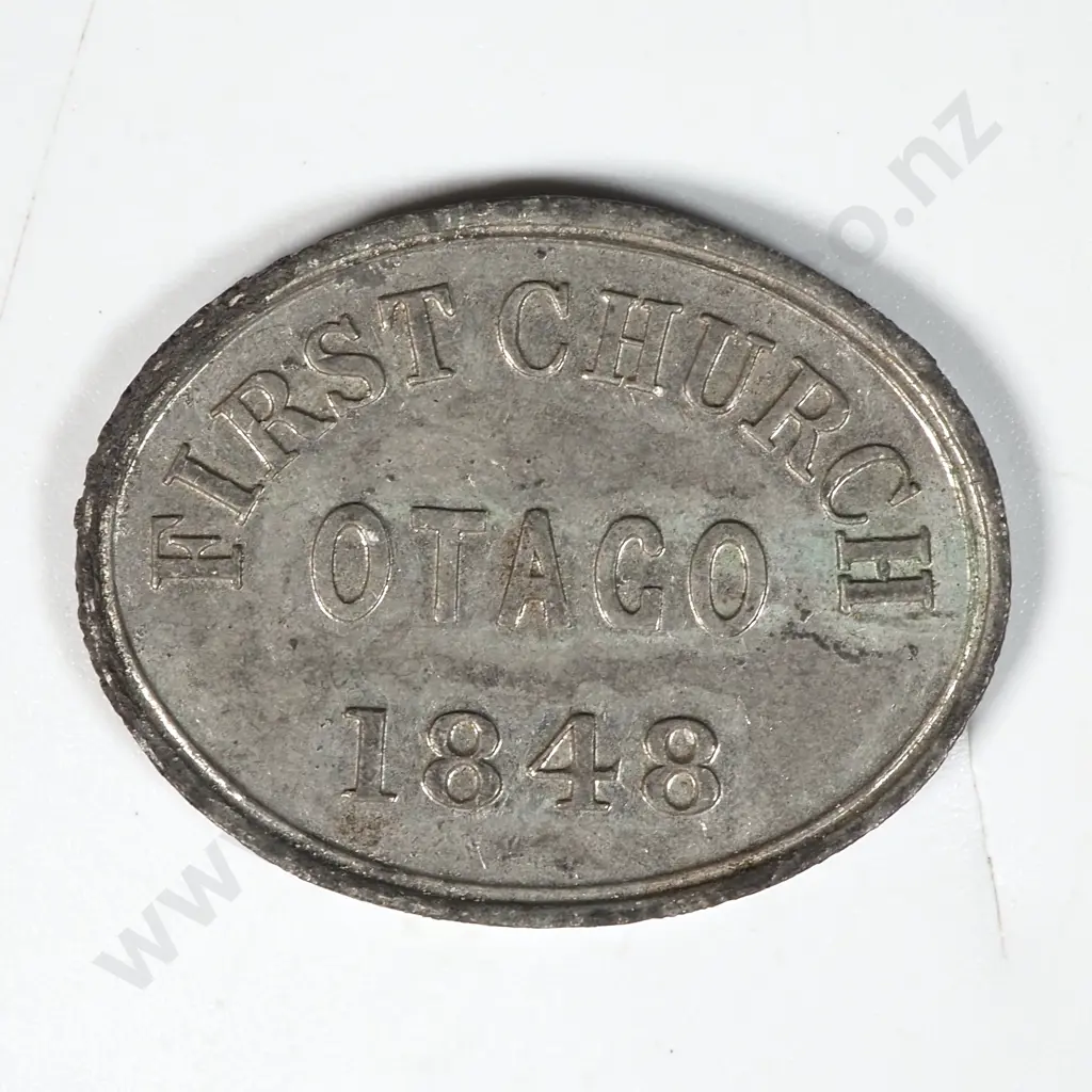 1848 First Church Otago Token  Image 1++