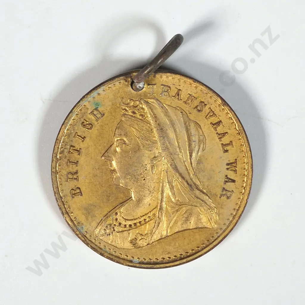 1899-1900 NZ Transvaal War Maori Head - Almost Full Gilt  Image 1++