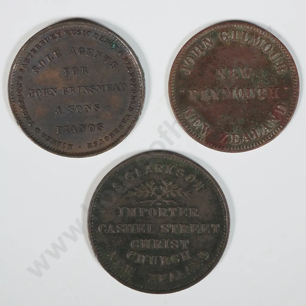 Three New Zealand Trading Tokens  Image 1++