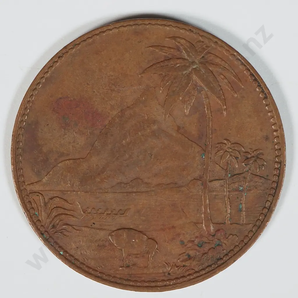 John Gilmour New Plymouth Trade Token  Image 1++