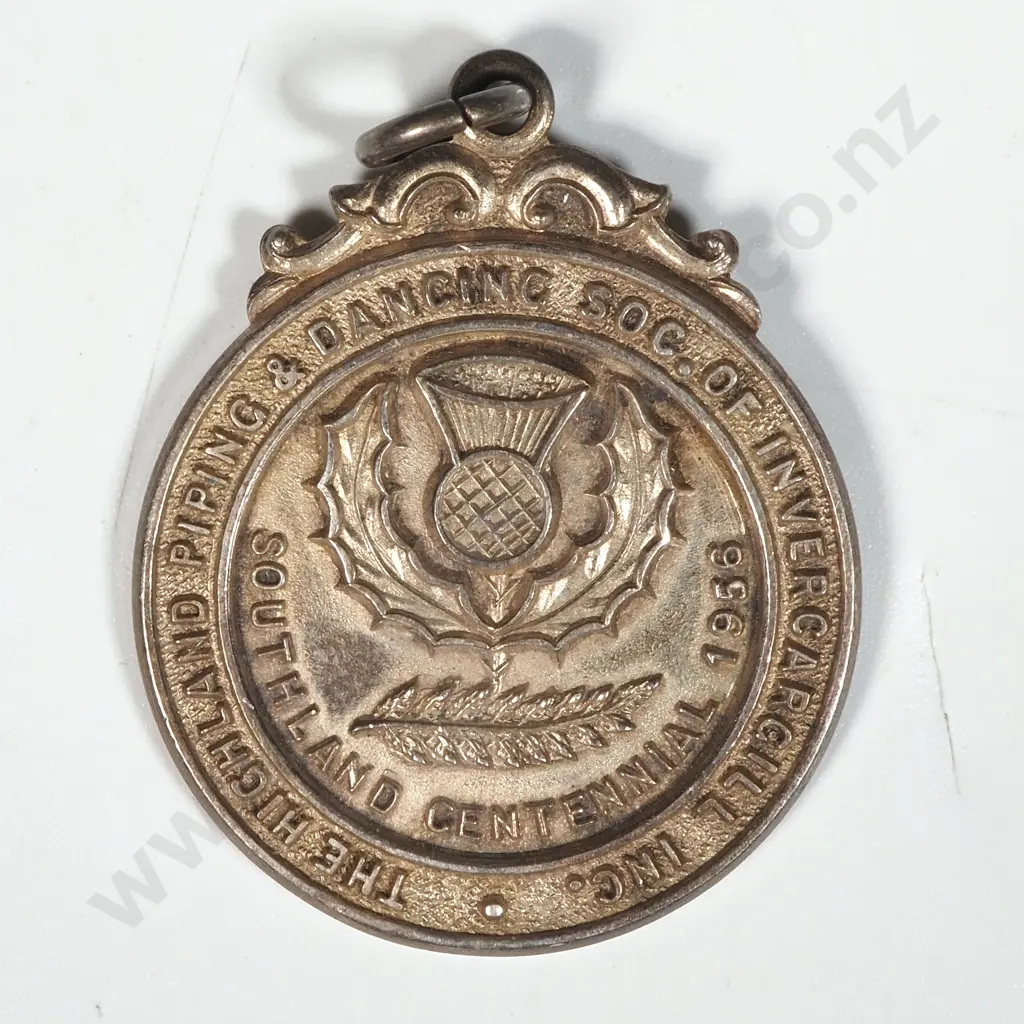 Sterling Silver Southland Centennial 1956 Medal - 12.1 Grams Image 1++