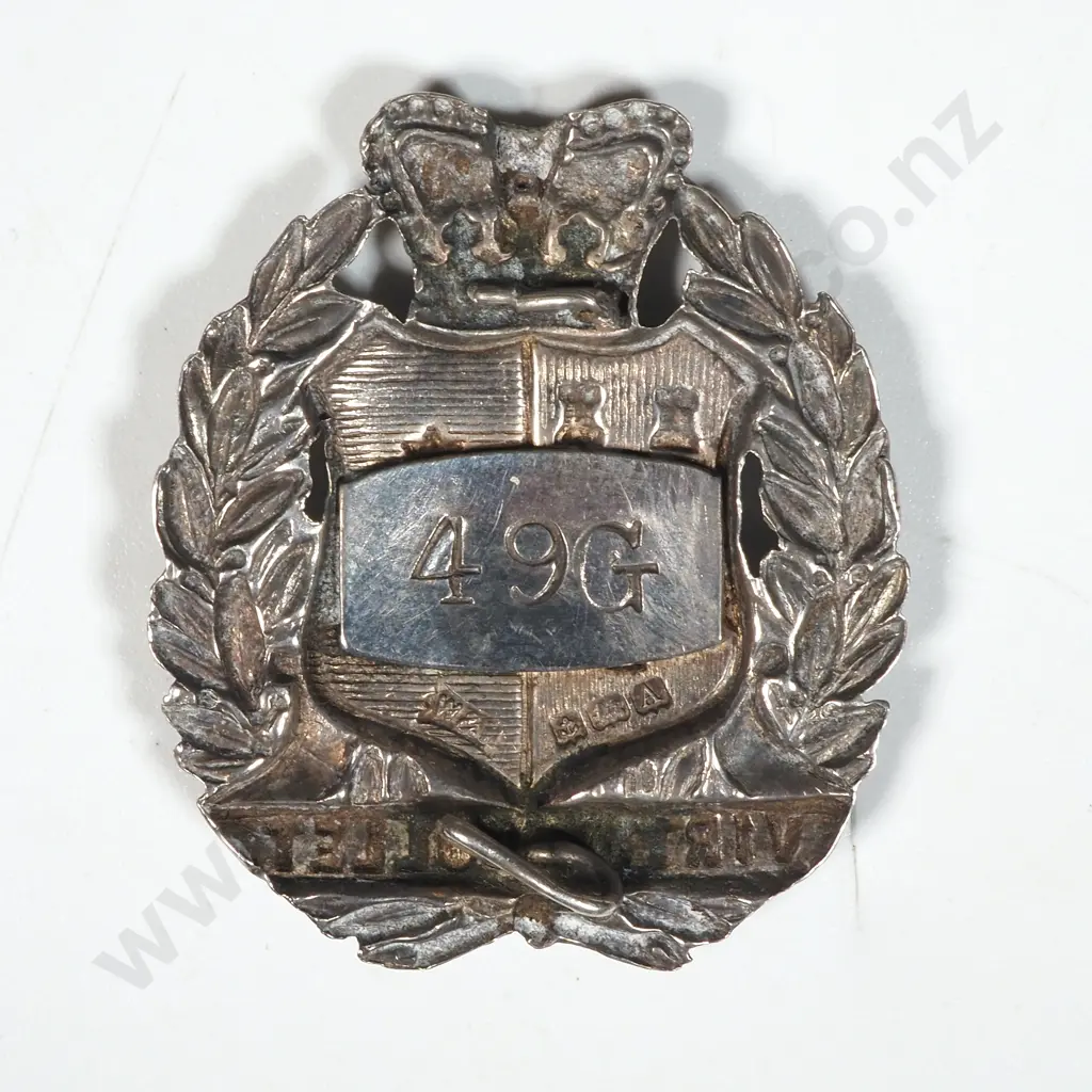 Kings College Auckland Sterling Silver Crest - No Reverse Pin  Image 1++