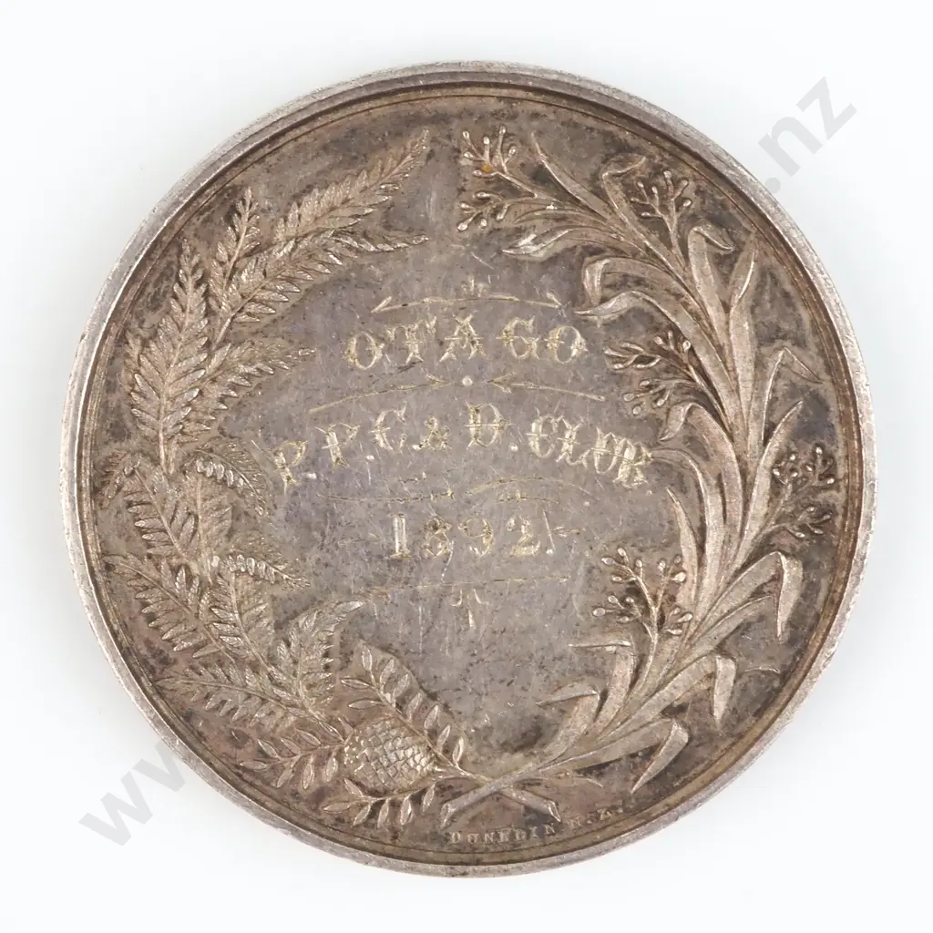 1892 Otago Poultry Club Presented by A Shaw for Best Golden Polish Cock to W Aitken Image 1++