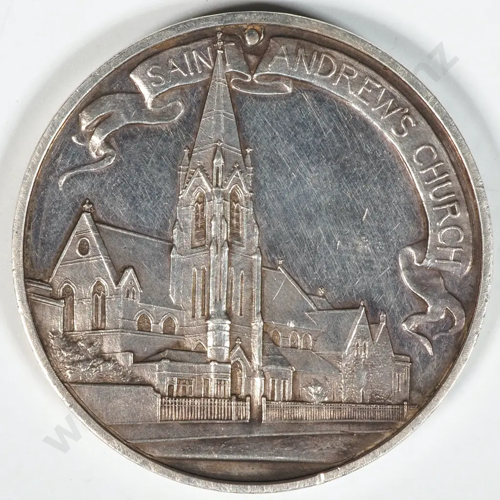 Saint Andrews Parish Fulham "For Loyalty" Sterling Silver Award  Image 1++