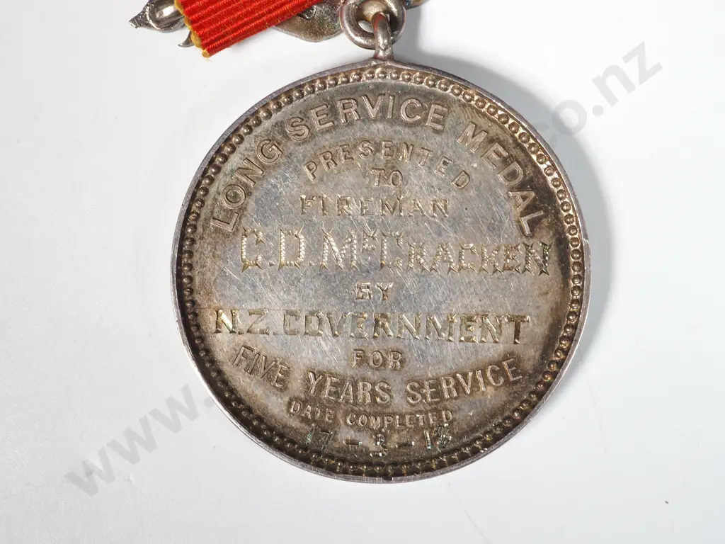 1918 UFBA Medal to C D McCracken - NZ Government - 42.19 Grams Image 1++