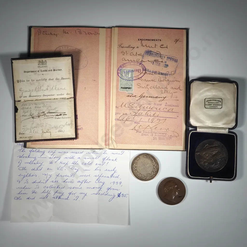 Three Agricultural Medals (One Cased) & Vintage Ephemera Image 1++