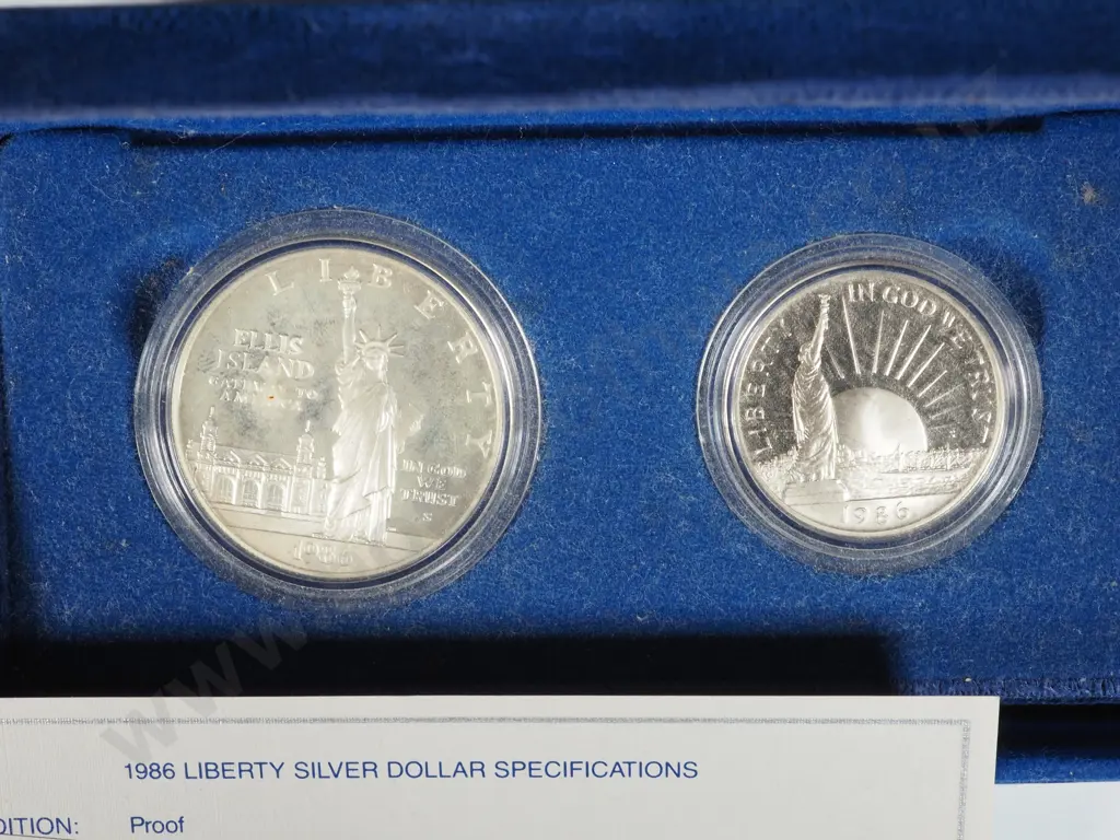 1986 Liberty Silver Coin Set .900 Silver  Image 1++