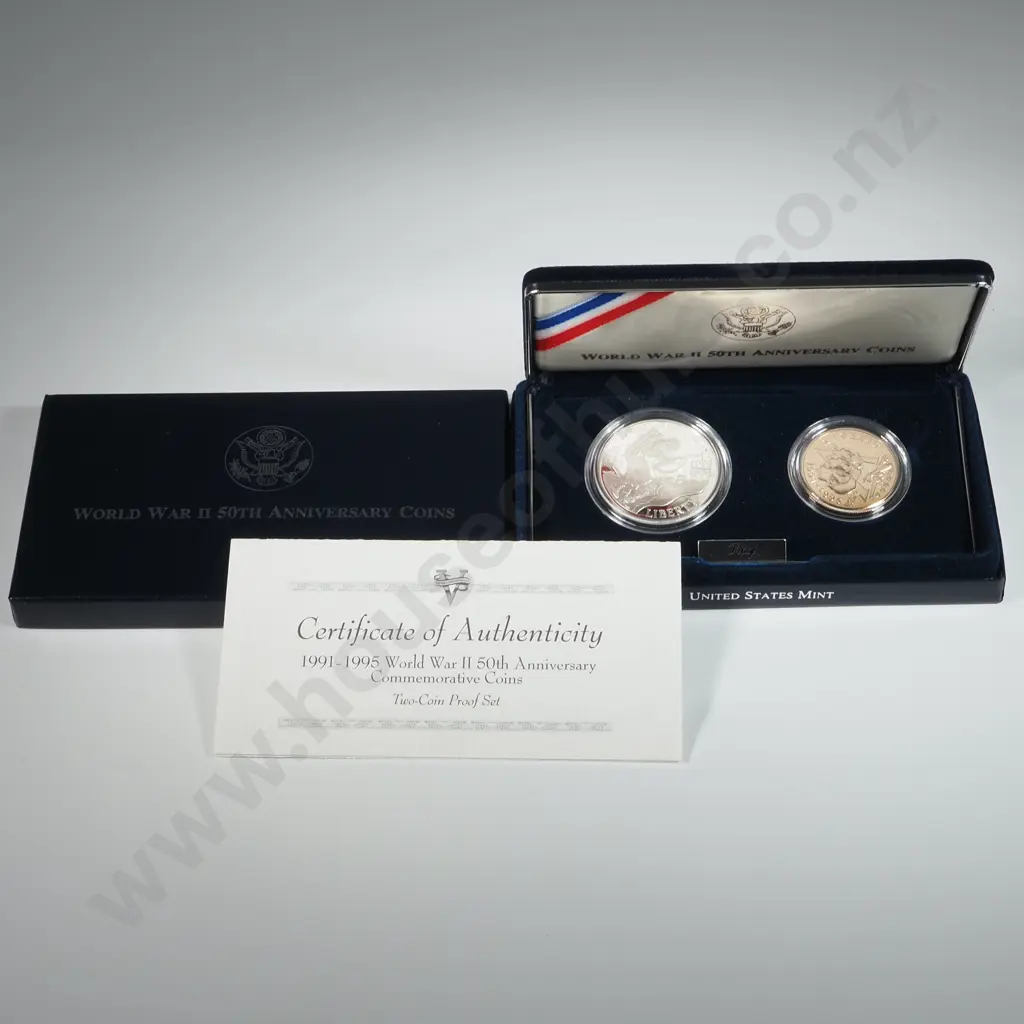 United States of America WW2 50th Anniversary Silver Coin Set  Image 1++