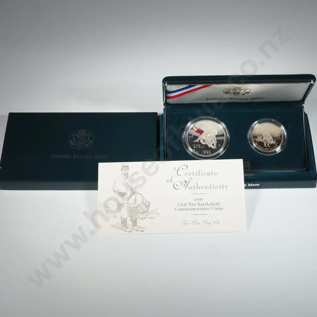 1995 United States of America Civil War Battlefield Commemorative Silver Coins  Image 1++