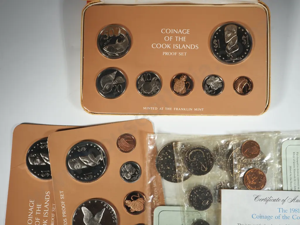 Six Pacific Island UNC & Proof Sets  Image 1++