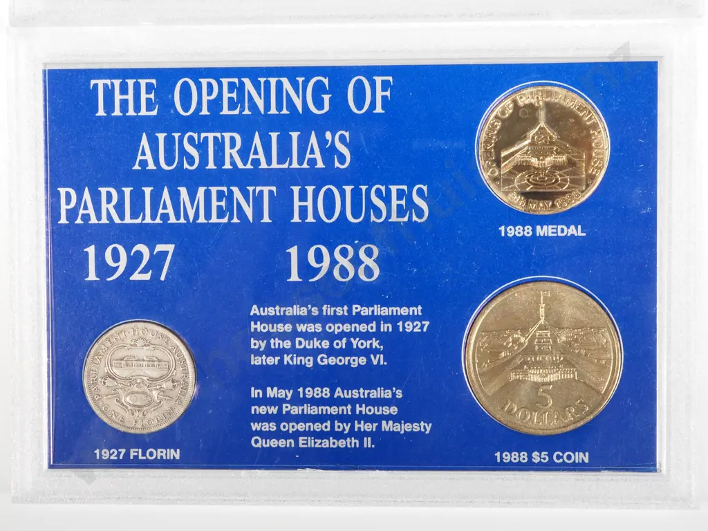 Two Cased Australian Coin Sets  Image 1++