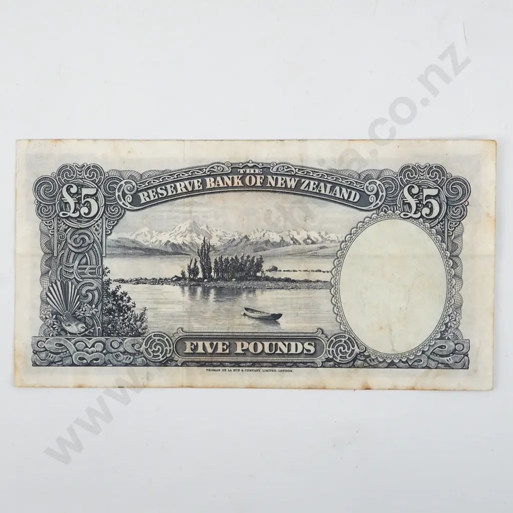New Zealand Five Pound Fleming Banknote  Image 1++