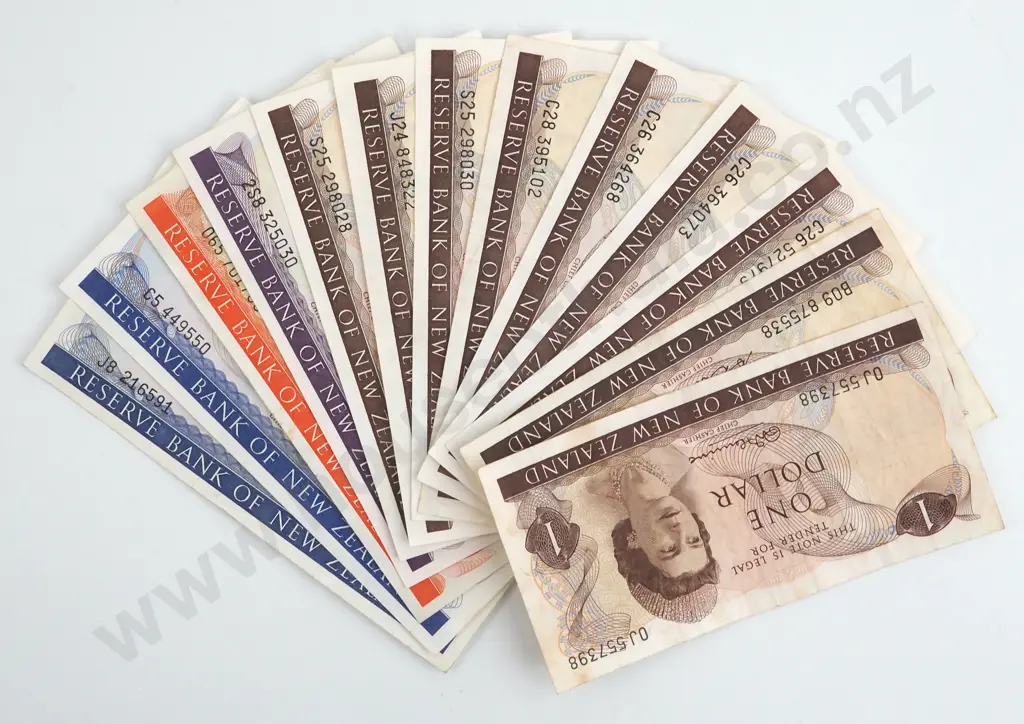 Assorted New Zealand Banknotes - Various Signatures  Image 1++