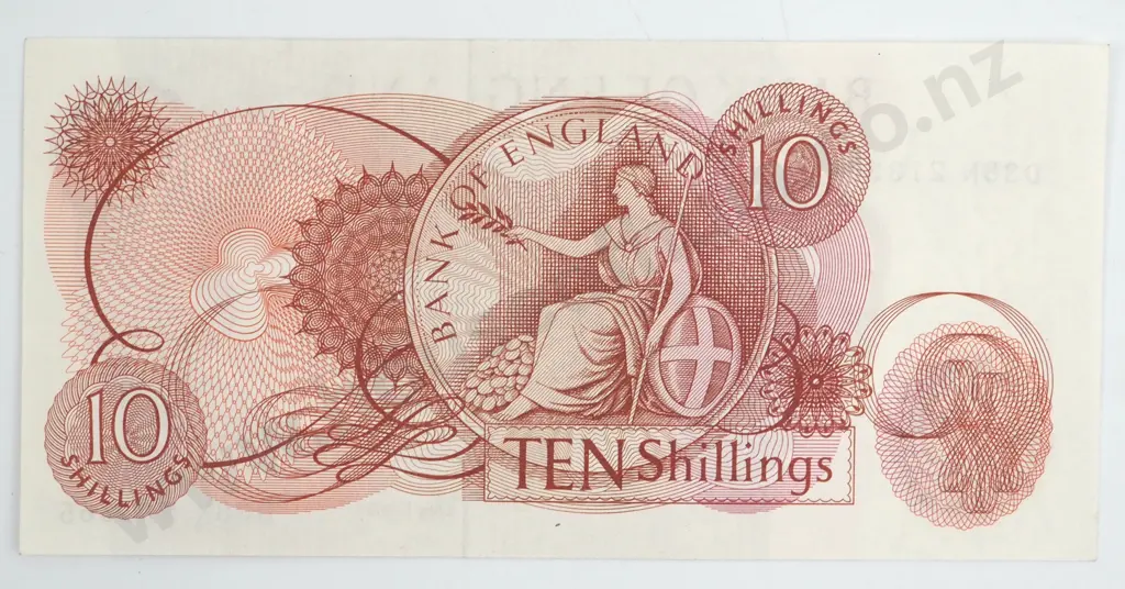 United Kingdom Ten Shilling Banknote UNC  Image 1++