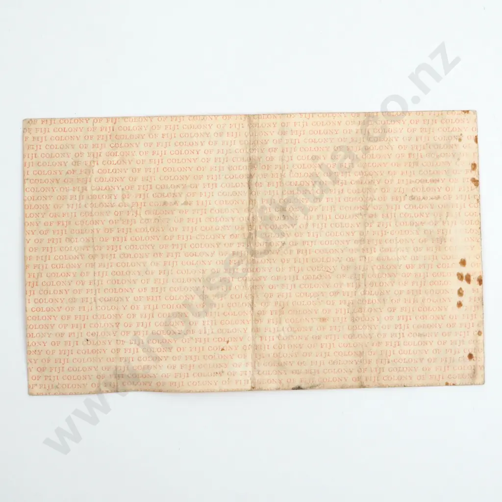 Government of Fiji 1942 Two Shilling Banknote  Image 1++