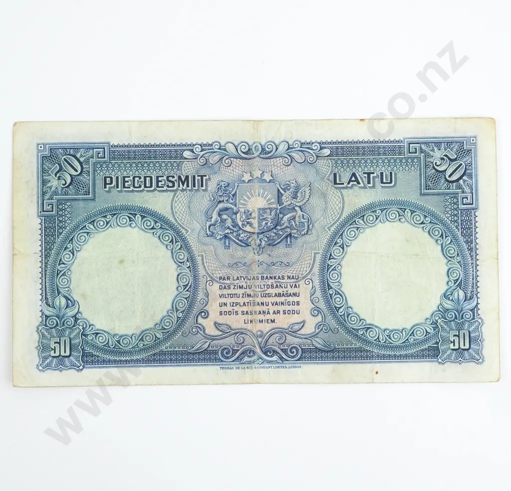 1934 Latvian Banknote  Image 1++
