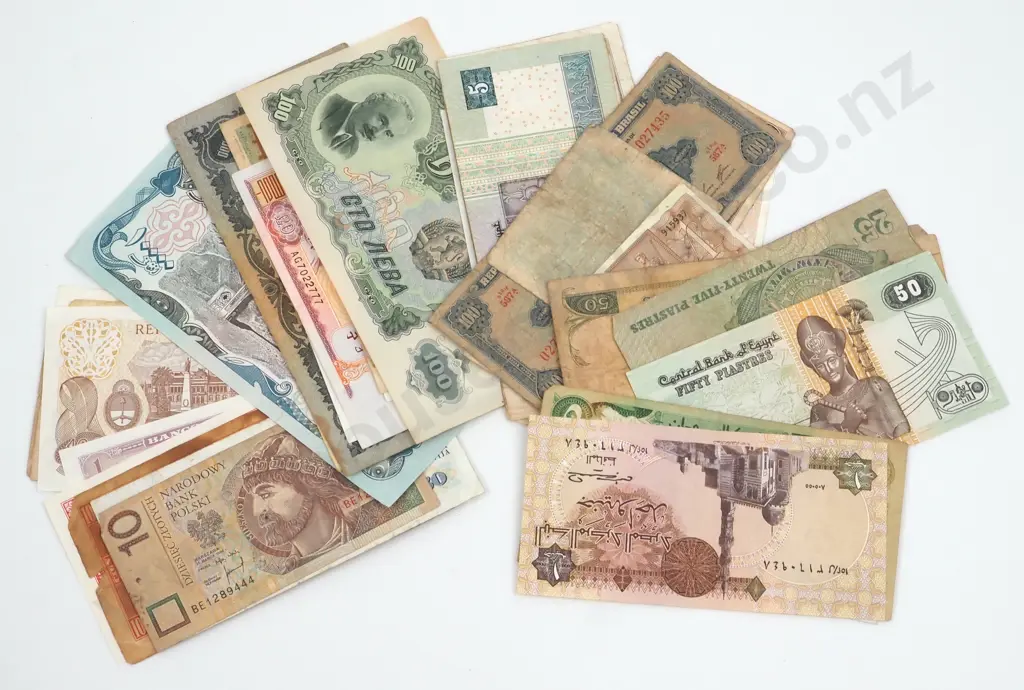 Approximately 40 Vintage World Banknotes  Image 1++
