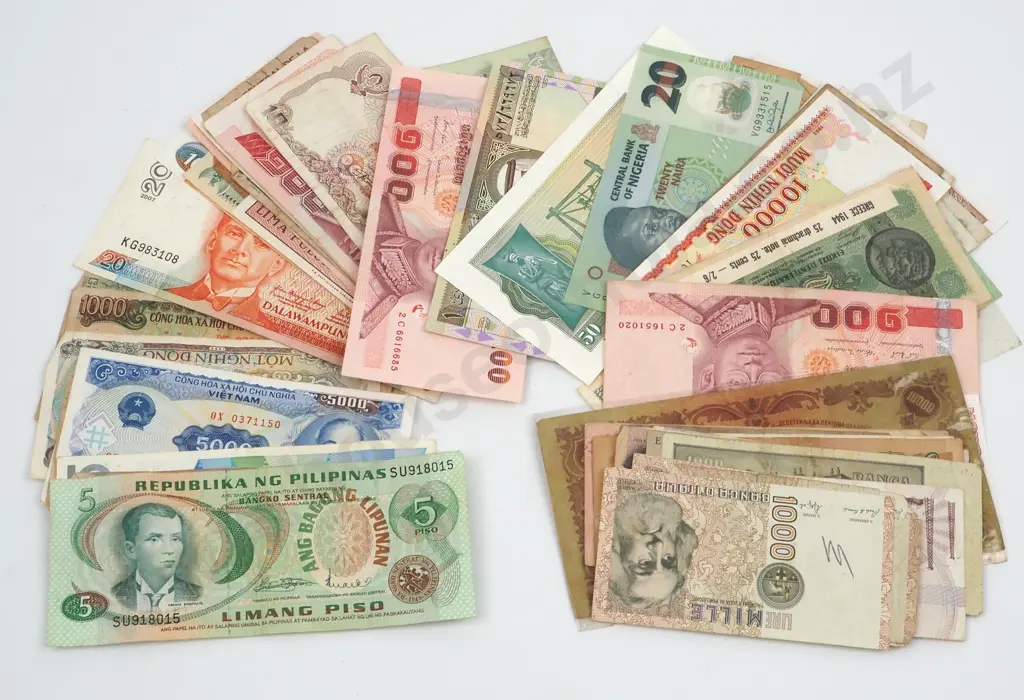 Approximately 40 Vintage World Banknotes  Image 1++