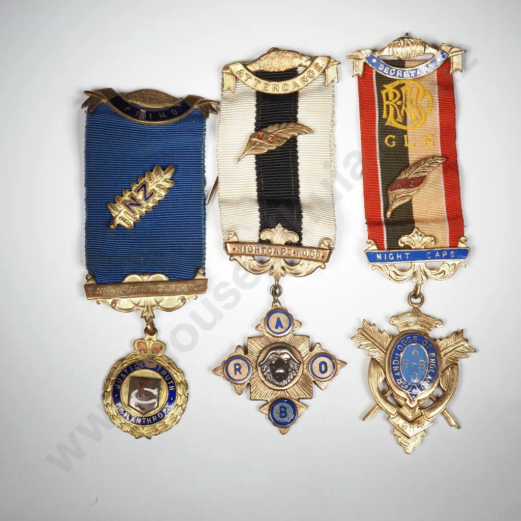 Assorted lodge Medals Image 1++