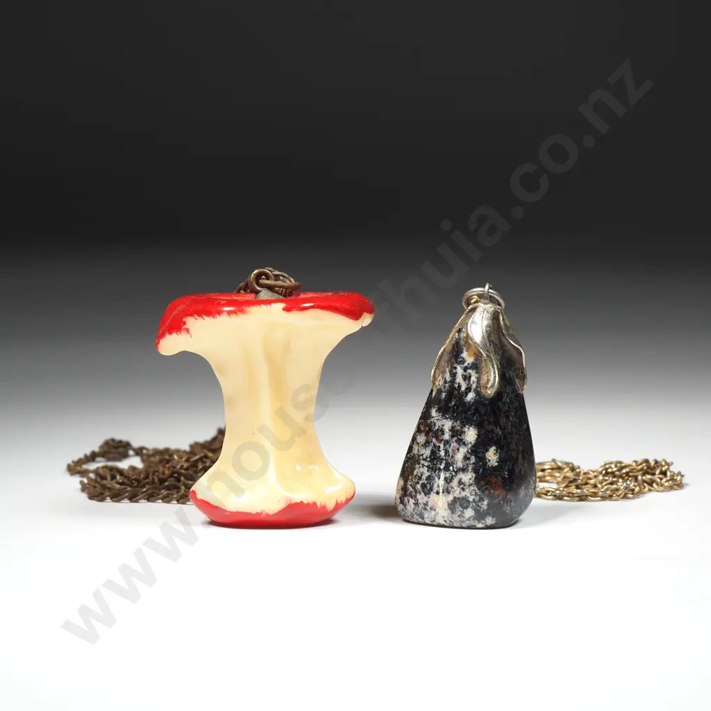 Two Costume Pendants - Apple Core  Image 1++