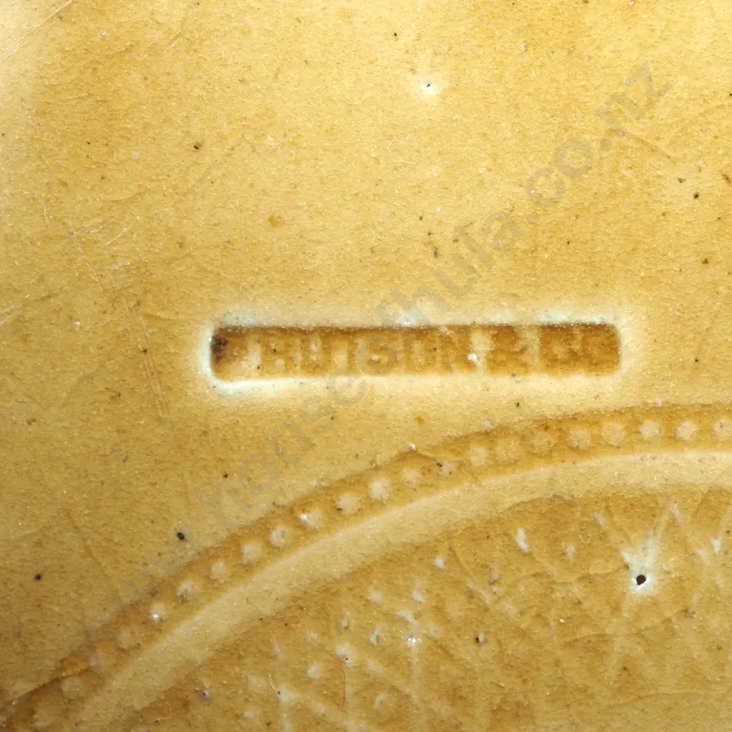 Two Tone Peter Hutson and Co Two Tone Lidded Crock ;  Circa 1920; New Zealand Image 1++