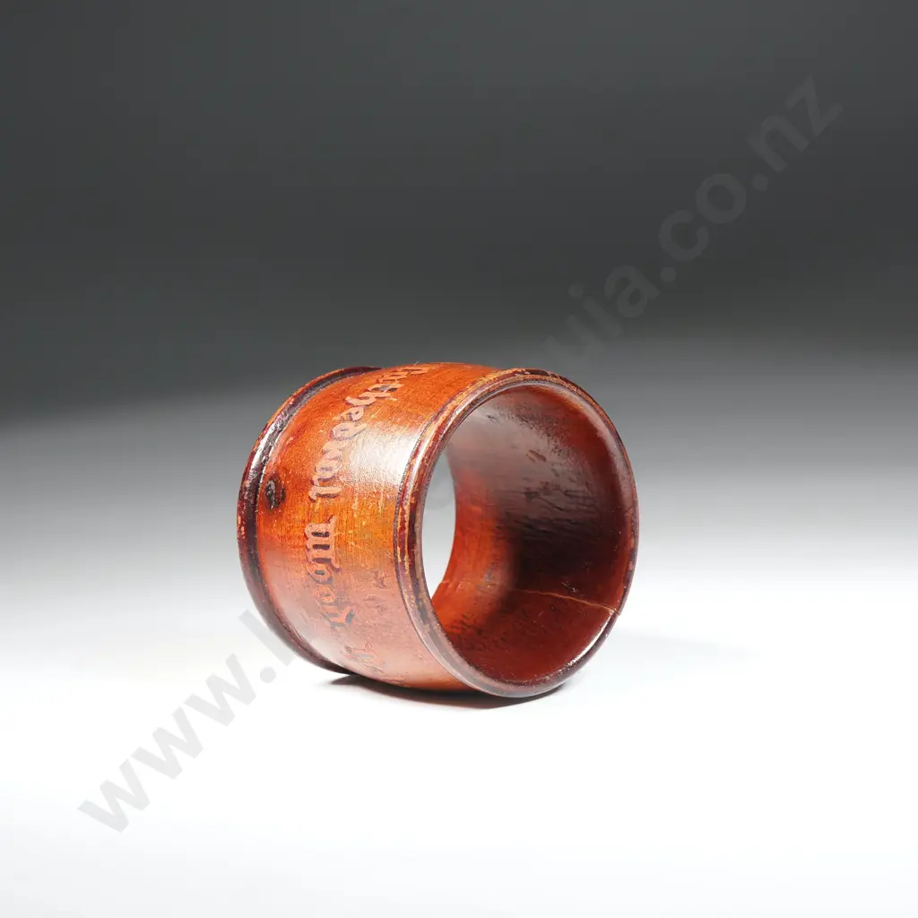 1932 Old Nelson Cathedral Wood Napkin Ring  Image 1++