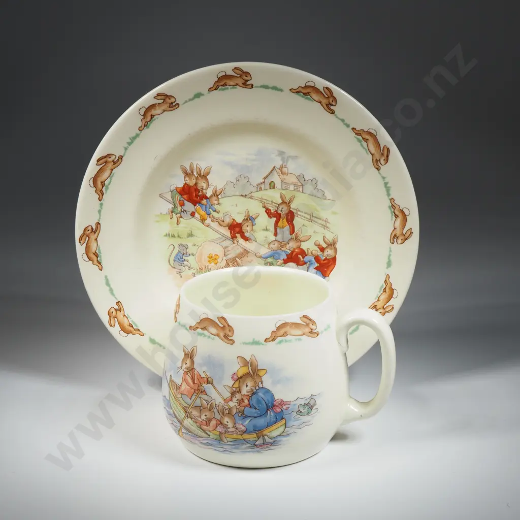Royal Doulton Bunnykins Child's Cup & Plate Image 1++